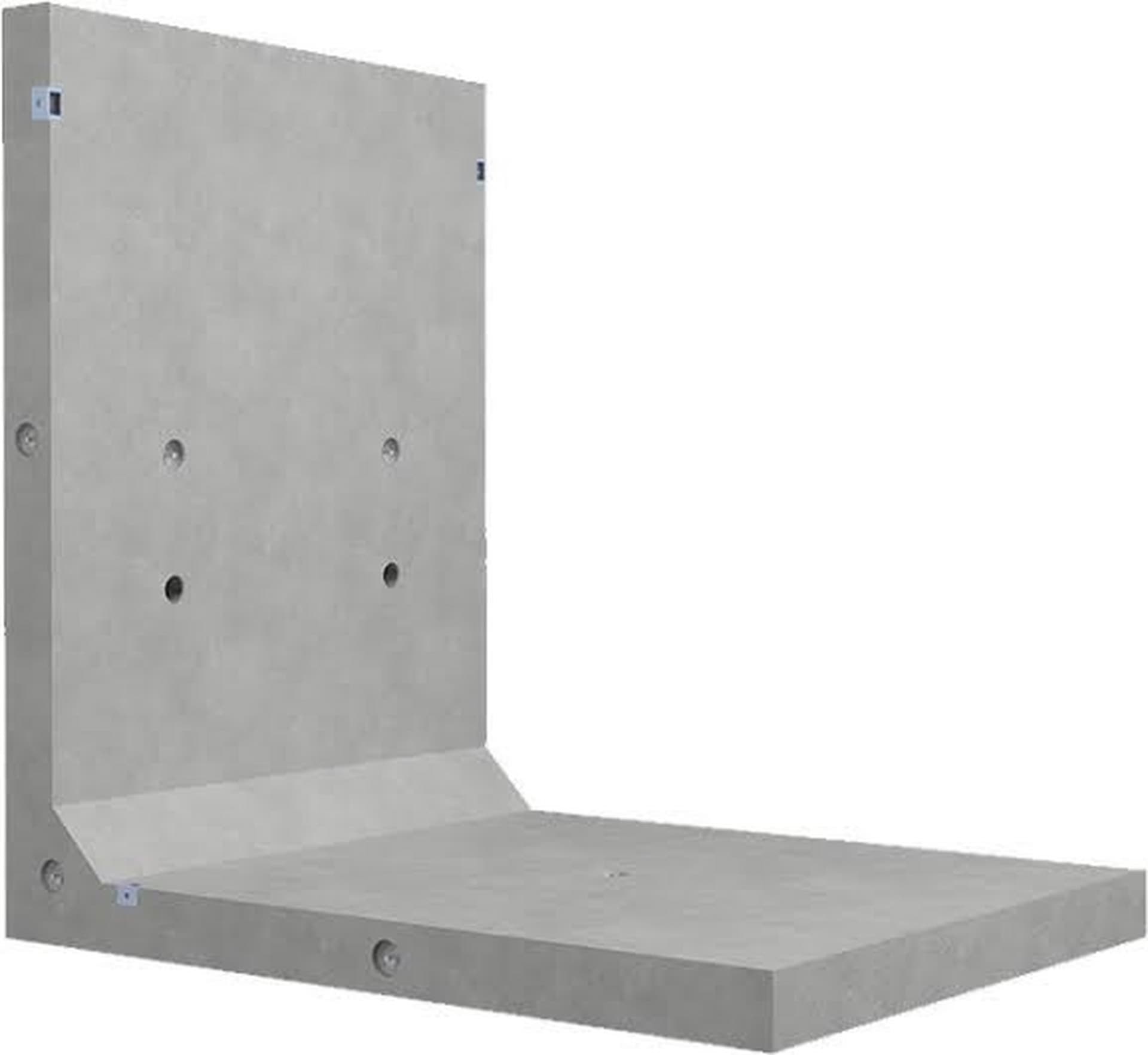 Precast L-shape retaining wall