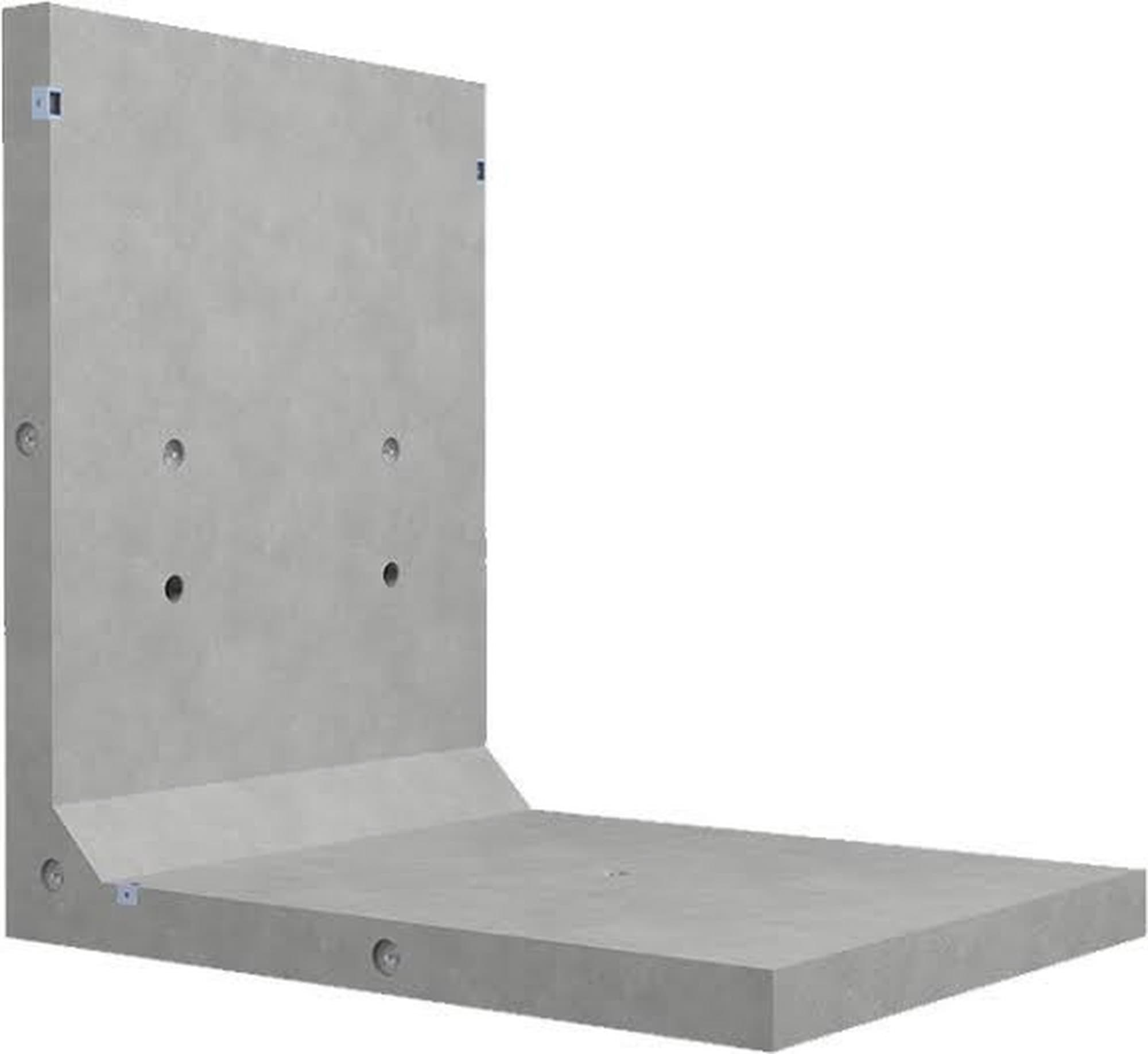 Precast L-shape retaining wall unit